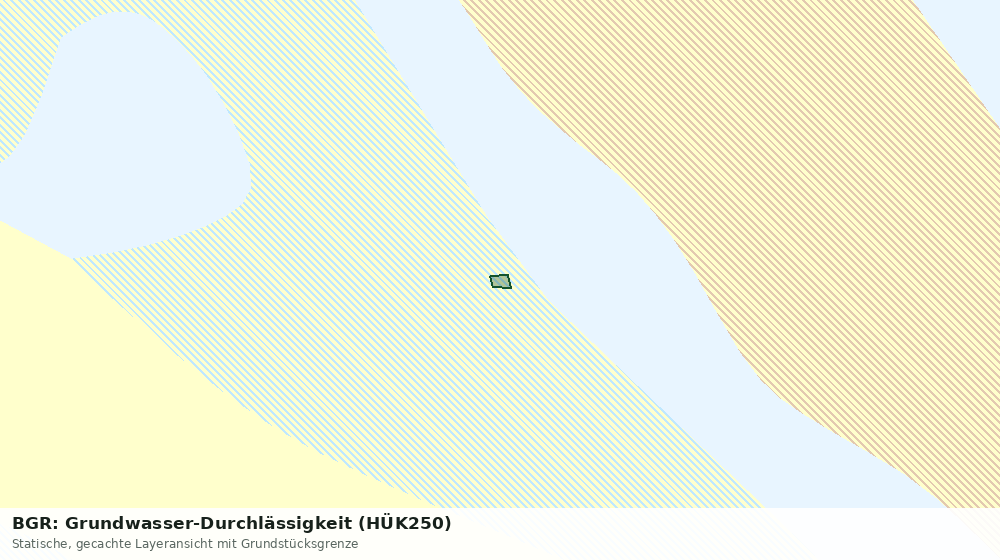 Statische Kartenansicht: BGR: Grundwasser-Durchlässigkeit (HÜK250)