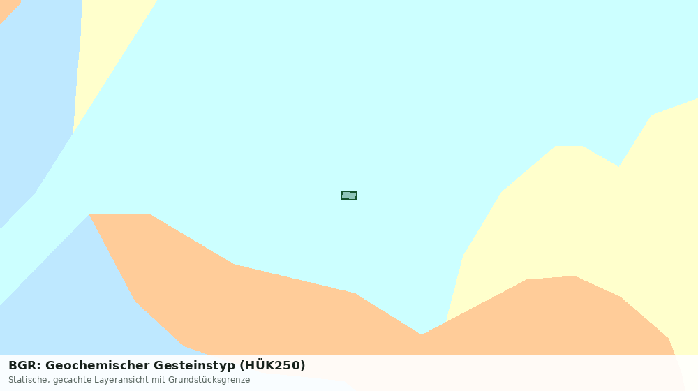 Statische Kartenansicht: BGR: Geochemischer Gesteinstyp (HÜK250)