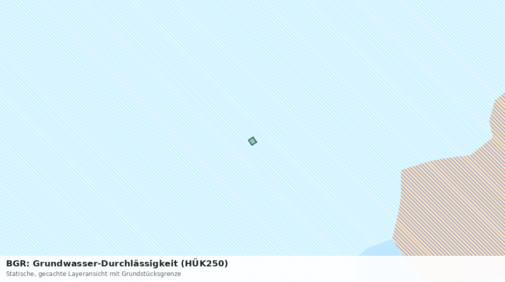 Statische Kartenansicht: BGR: Grundwasser-Durchlässigkeit (HÜK250)