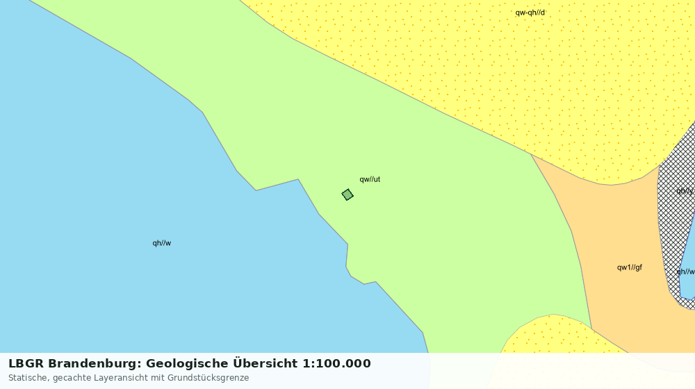 Statische Kartenansicht: LBGR Brandenburg: Geologische Übersicht 1:100.000