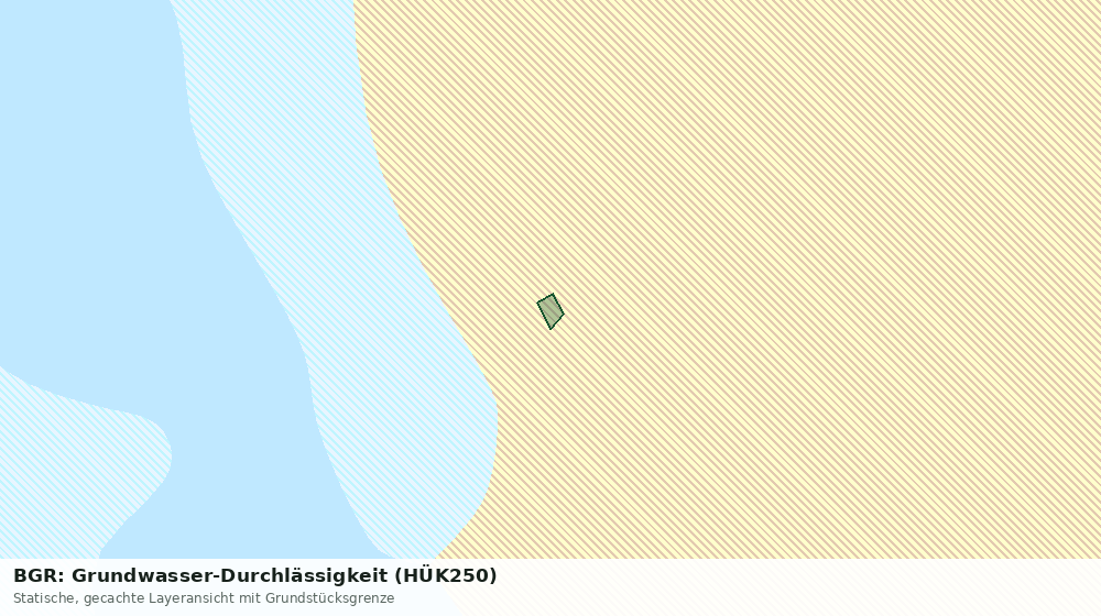 Statische Kartenansicht: BGR: Grundwasser-Durchlässigkeit (HÜK250)