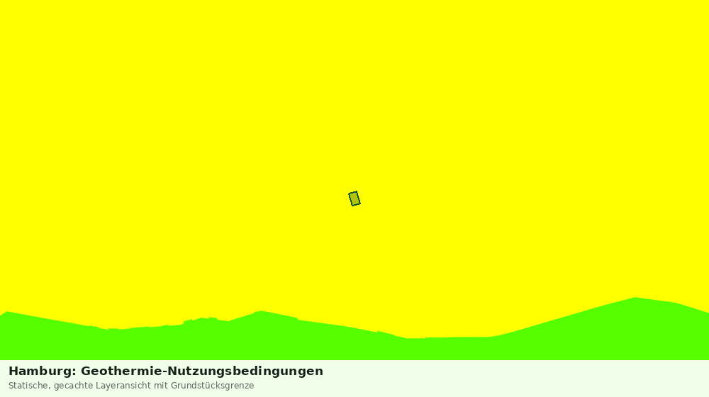 Statische Kartenansicht: Hamburg: Geothermie-Nutzungsbedingungen
