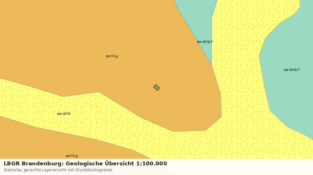 Statische Kartenansicht: LBGR Brandenburg: Geologische Übersicht 1:100.000