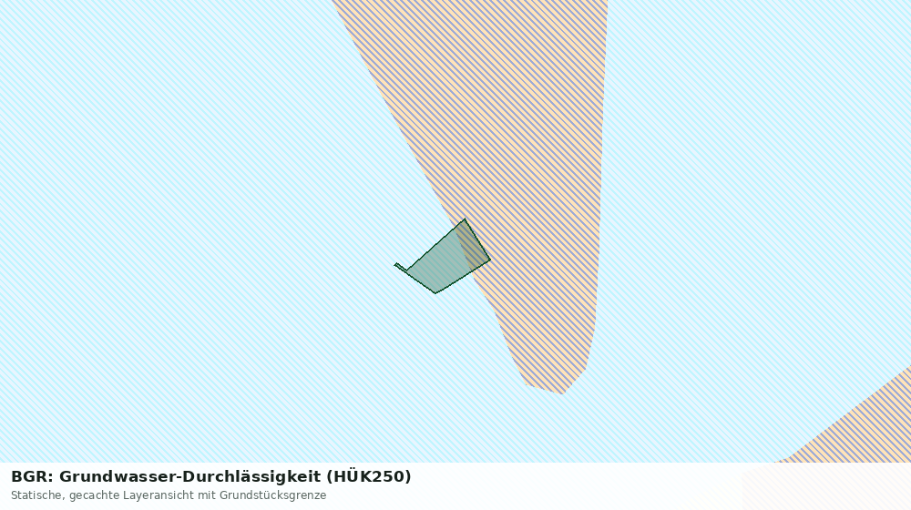 Statische Kartenansicht: BGR: Grundwasser-Durchlässigkeit (HÜK250)