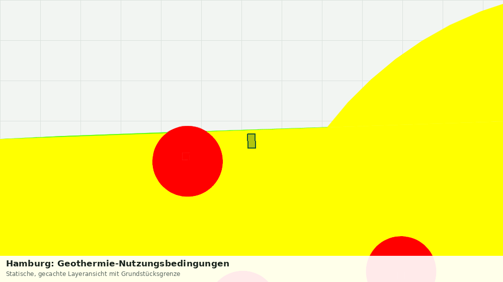 Statische Kartenansicht: Hamburg: Geothermie-Nutzungsbedingungen