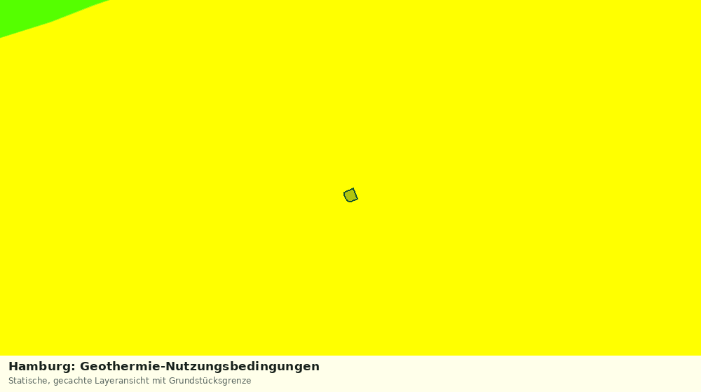 Statische Kartenansicht: Hamburg: Geothermie-Nutzungsbedingungen