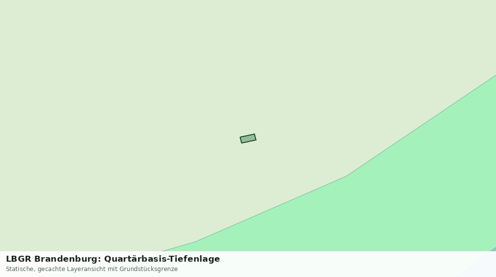 Statische Kartenansicht: LBGR Brandenburg: Quartärbasis-Tiefenlage