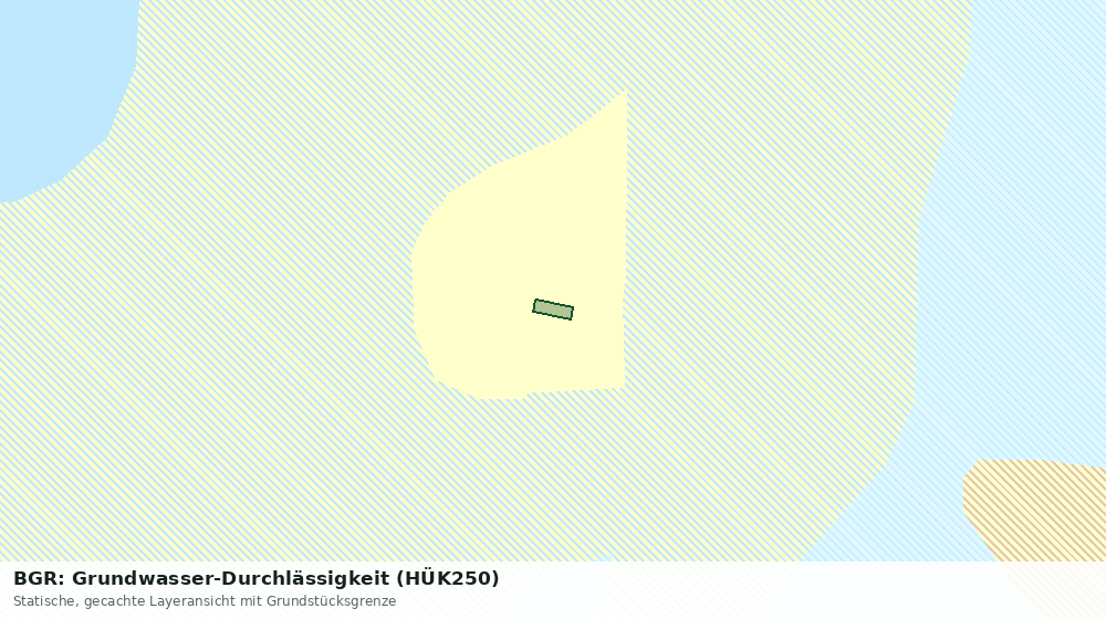 Statische Kartenansicht: BGR: Grundwasser-Durchlässigkeit (HÜK250)