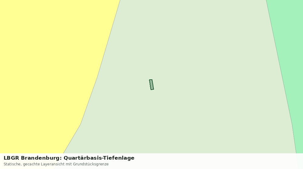 Statische Kartenansicht: LBGR Brandenburg: Quartärbasis-Tiefenlage
