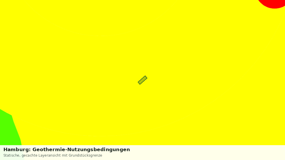 Statische Kartenansicht: Hamburg: Geothermie-Nutzungsbedingungen