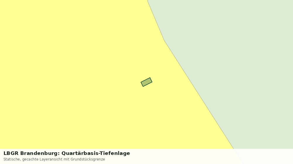 Statische Kartenansicht: LBGR Brandenburg: Quartärbasis-Tiefenlage