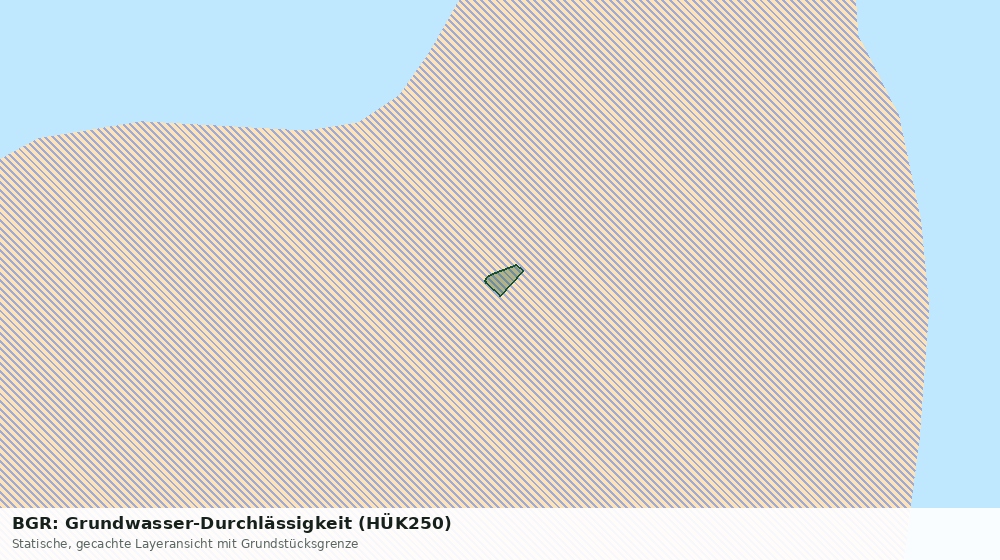 Statische Kartenansicht: BGR: Grundwasser-Durchlässigkeit (HÜK250)