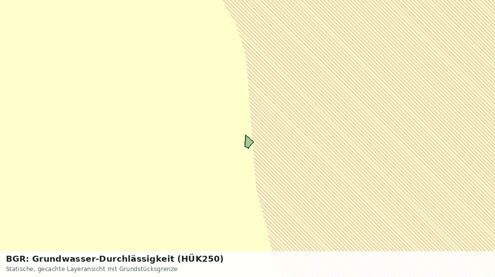 Statische Kartenansicht: BGR: Grundwasser-Durchlässigkeit (HÜK250)