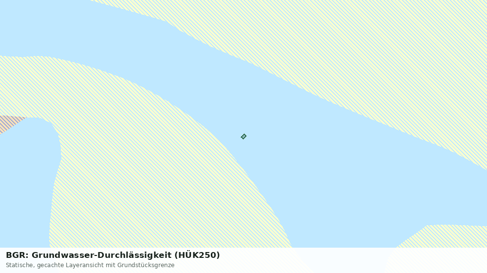 Statische Kartenansicht: BGR: Grundwasser-Durchlässigkeit (HÜK250)