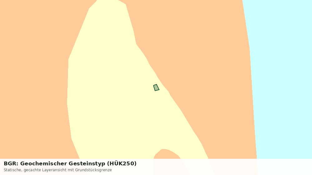 Statische Kartenansicht: BGR: Geochemischer Gesteinstyp (HÜK250)