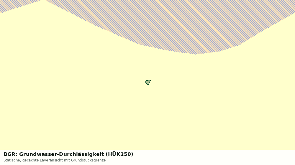 Statische Kartenansicht: BGR: Grundwasser-Durchlässigkeit (HÜK250)