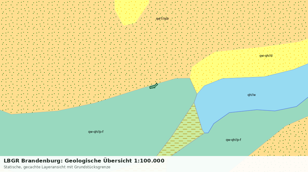 Statische Kartenansicht: LBGR Brandenburg: Geologische Übersicht 1:100.000
