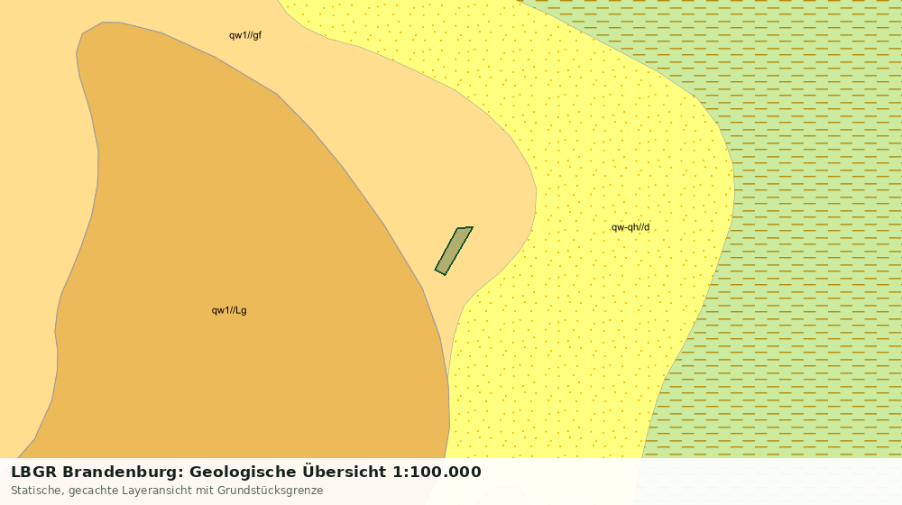 Statische Kartenansicht: LBGR Brandenburg: Geologische Übersicht 1:100.000