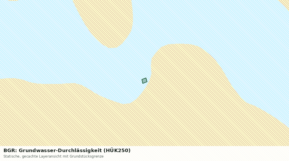 Statische Kartenansicht: BGR: Grundwasser-Durchlässigkeit (HÜK250)