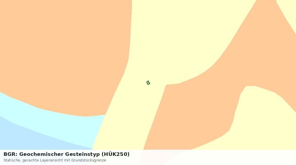 Statische Kartenansicht: BGR: Geochemischer Gesteinstyp (HÜK250)
