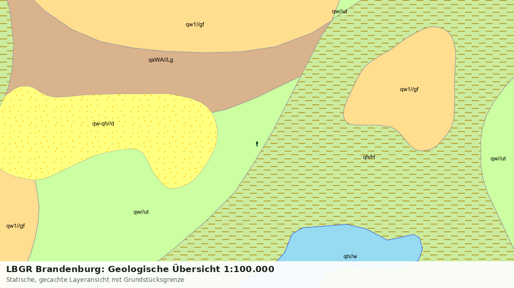 Statische Kartenansicht: LBGR Brandenburg: Geologische Übersicht 1:100.000