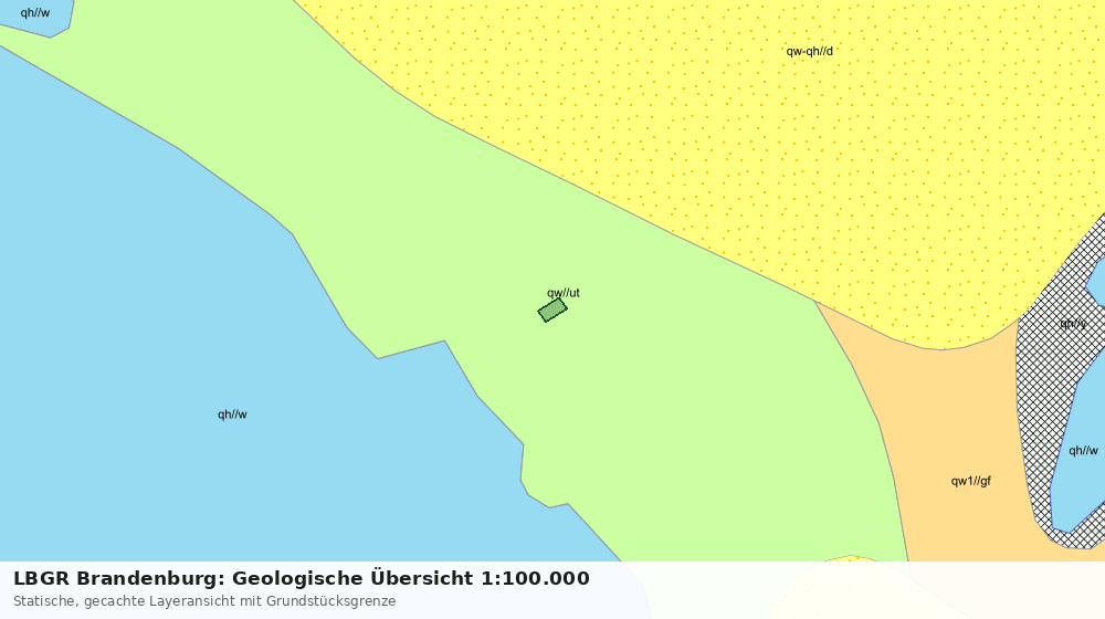 Statische Kartenansicht: LBGR Brandenburg: Geologische Übersicht 1:100.000