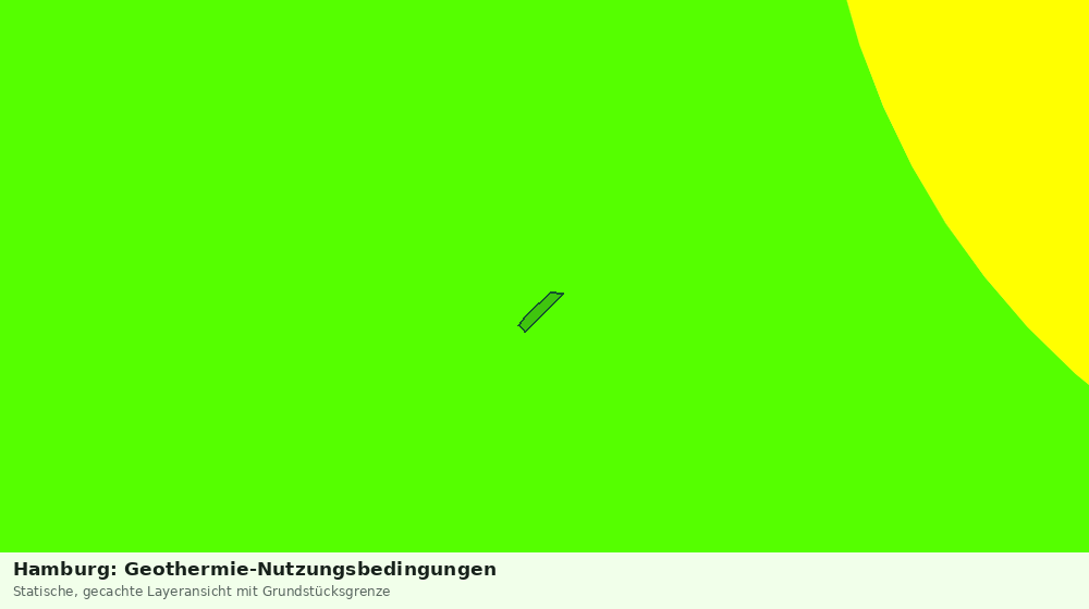 Statische Kartenansicht: Hamburg: Geothermie-Nutzungsbedingungen