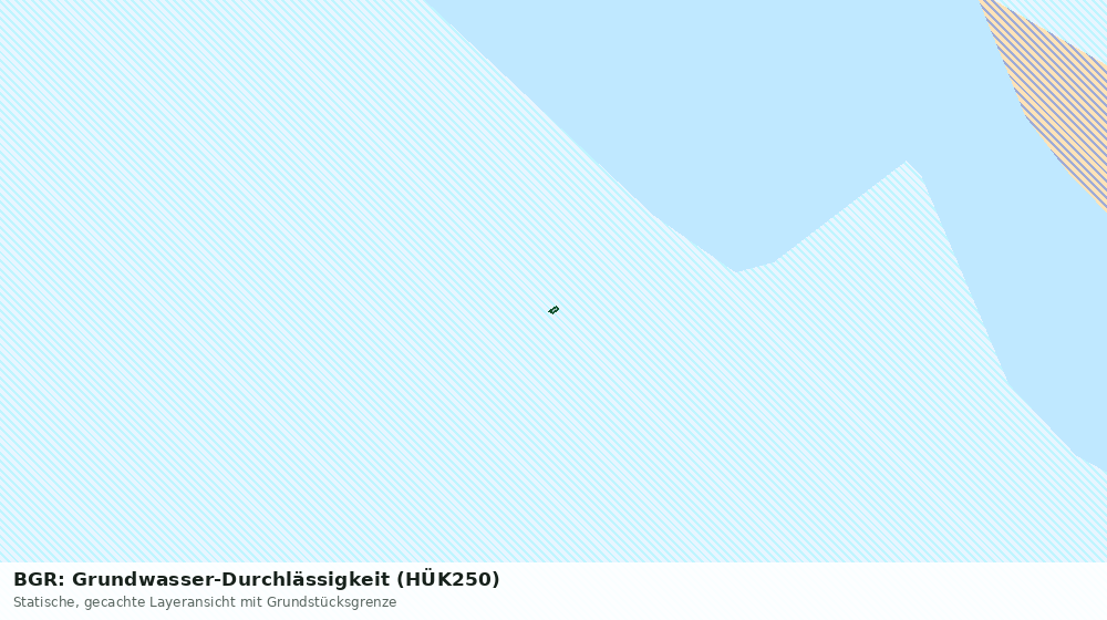 Statische Kartenansicht: BGR: Grundwasser-Durchlässigkeit (HÜK250)