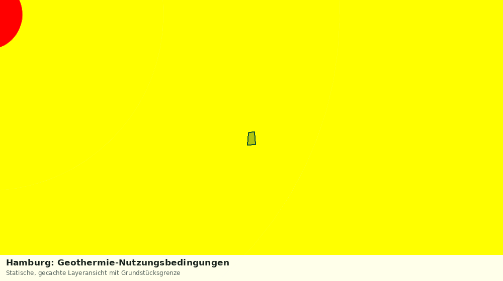 Statische Kartenansicht: Hamburg: Geothermie-Nutzungsbedingungen