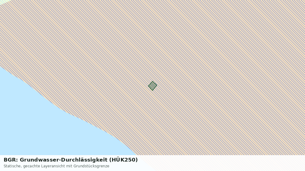 Statische Kartenansicht: BGR: Grundwasser-Durchlässigkeit (HÜK250)