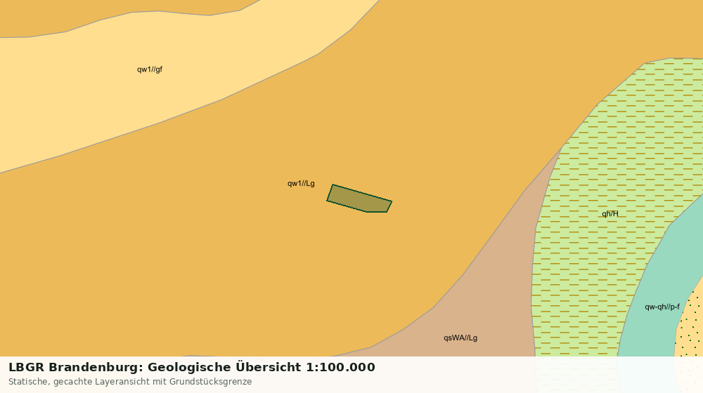 Statische Kartenansicht: LBGR Brandenburg: Geologische Übersicht 1:100.000