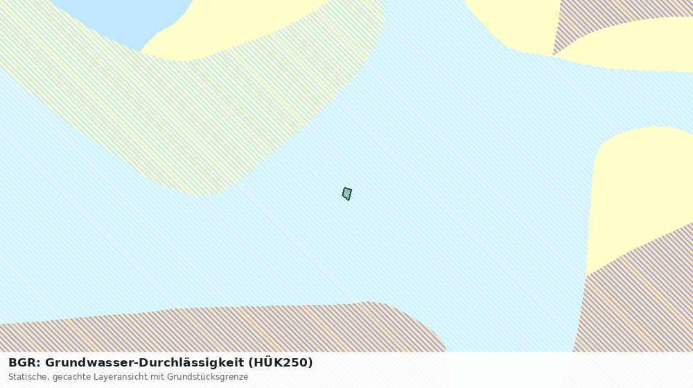 Statische Kartenansicht: BGR: Grundwasser-Durchlässigkeit (HÜK250)