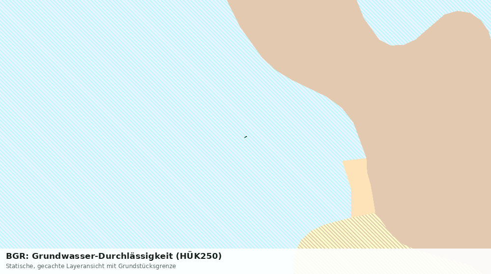 Statische Kartenansicht: BGR: Grundwasser-Durchlässigkeit (HÜK250)
