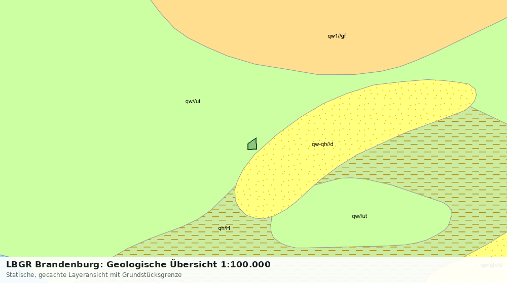 Statische Kartenansicht: LBGR Brandenburg: Geologische Übersicht 1:100.000