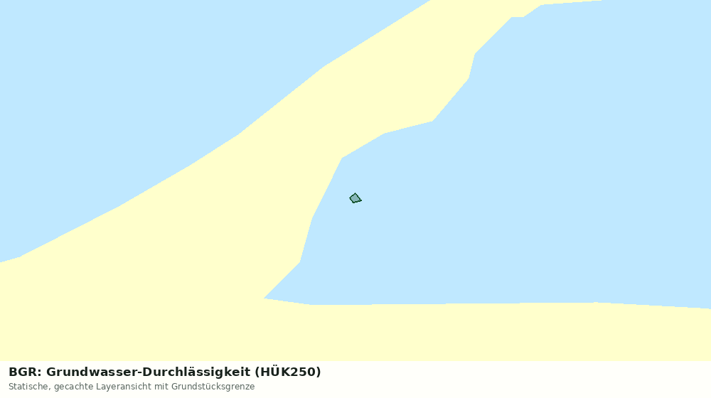 Statische Kartenansicht: BGR: Grundwasser-Durchlässigkeit (HÜK250)