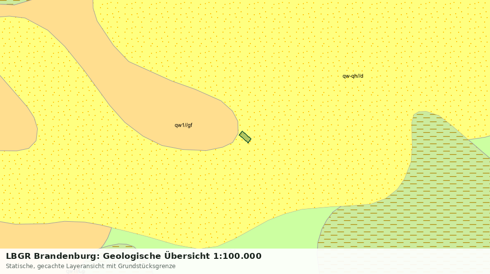 Statische Kartenansicht: LBGR Brandenburg: Geologische Übersicht 1:100.000