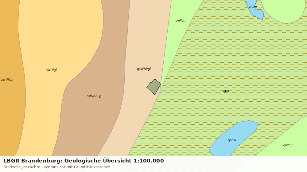 Statische Kartenansicht: LBGR Brandenburg: Geologische Übersicht 1:100.000