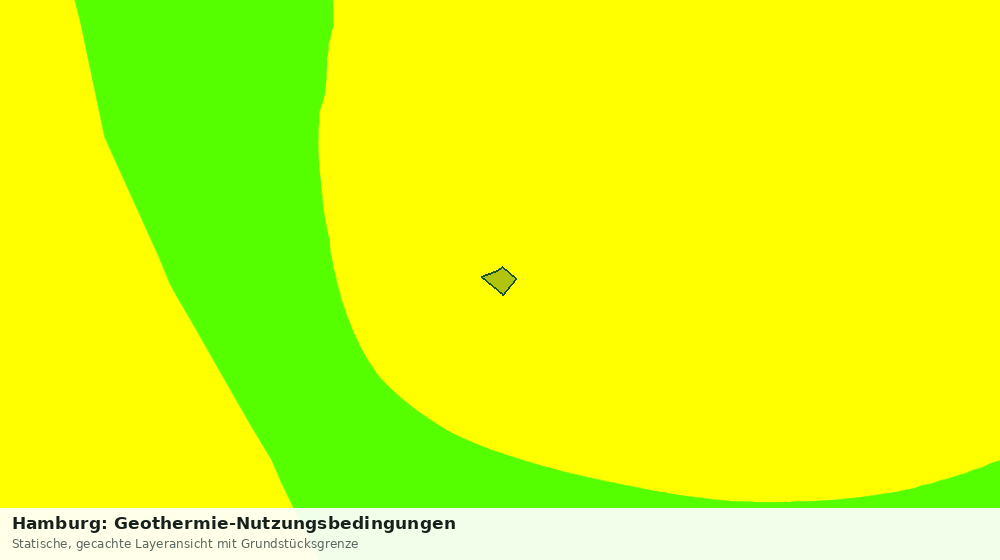 Statische Kartenansicht: Hamburg: Geothermie-Nutzungsbedingungen
