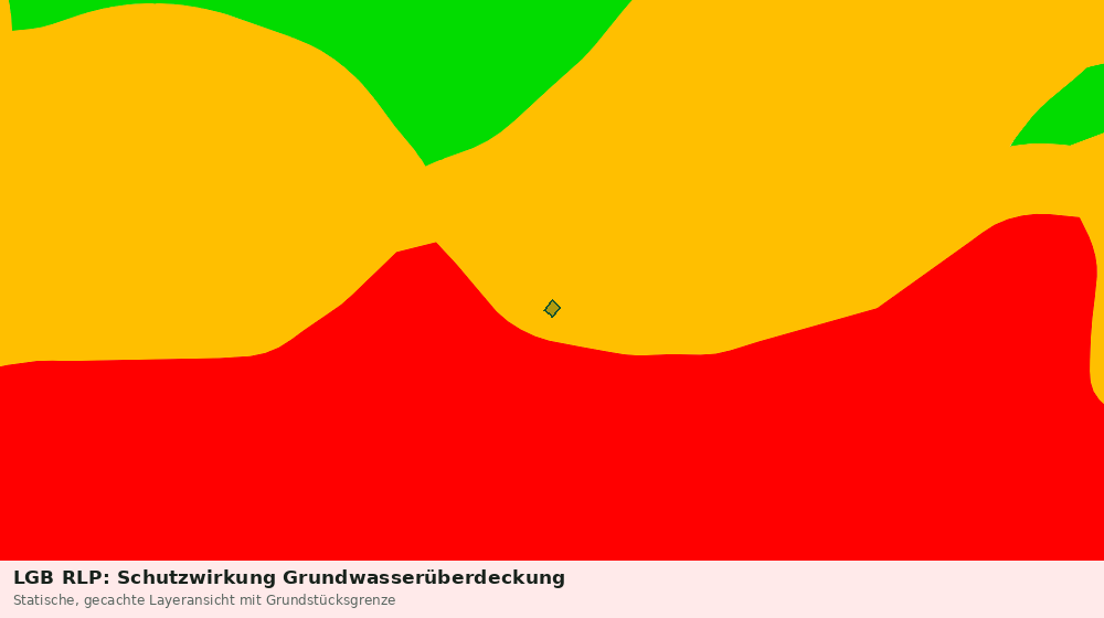 Statische Kartenansicht: LGB RLP: Schutzwirkung Grundwasserüberdeckung