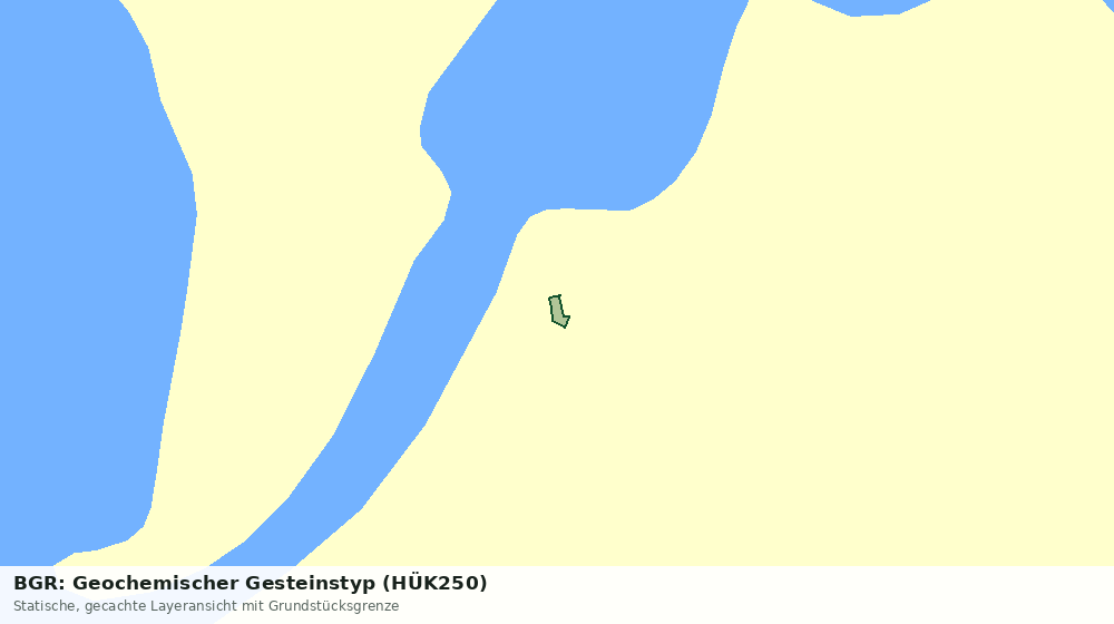 Statische Kartenansicht: BGR: Geochemischer Gesteinstyp (HÜK250)