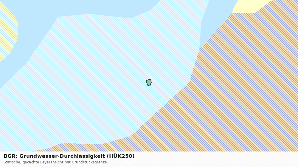 Statische Kartenansicht: BGR: Grundwasser-Durchlässigkeit (HÜK250)