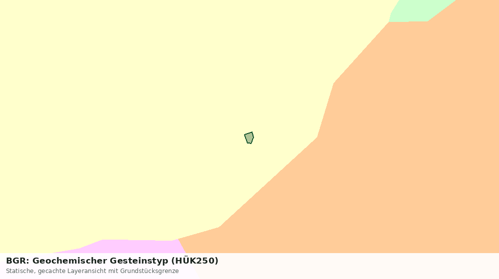 Statische Kartenansicht: BGR: Geochemischer Gesteinstyp (HÜK250)