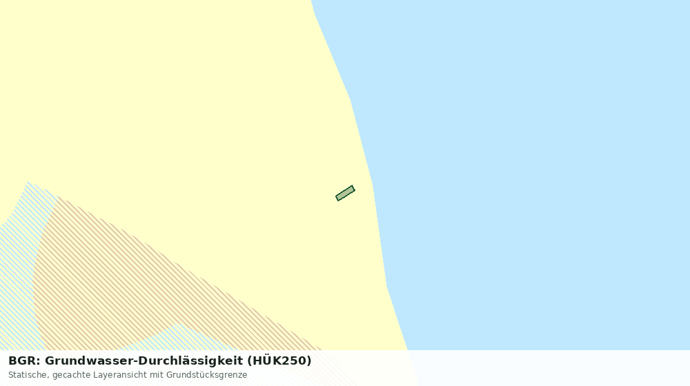 Statische Kartenansicht: BGR: Grundwasser-Durchlässigkeit (HÜK250)