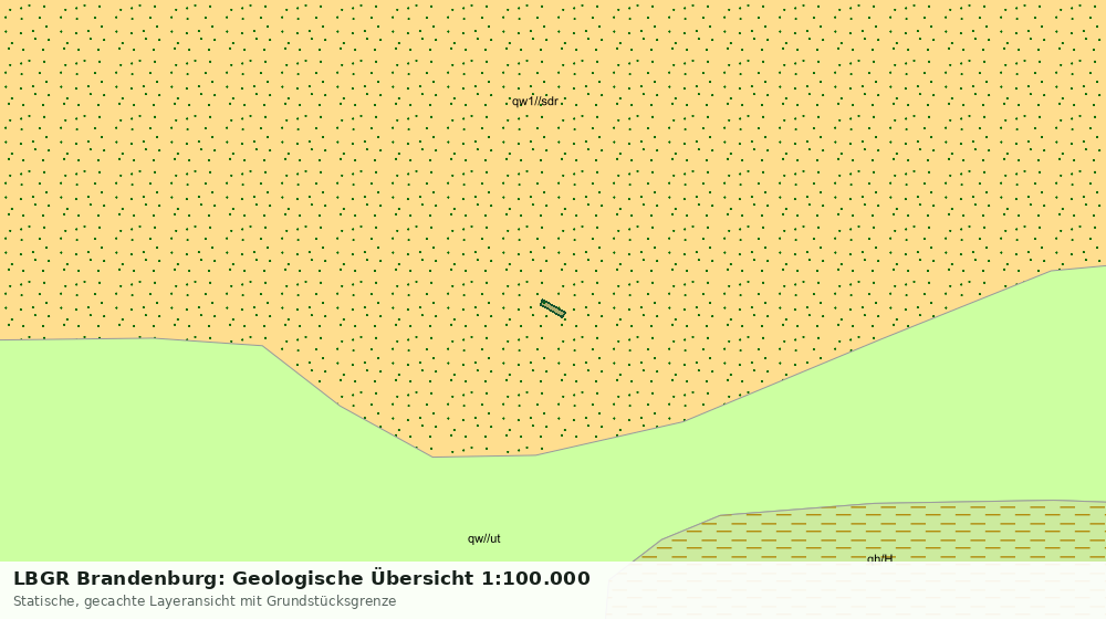 Statische Kartenansicht: LBGR Brandenburg: Geologische Übersicht 1:100.000