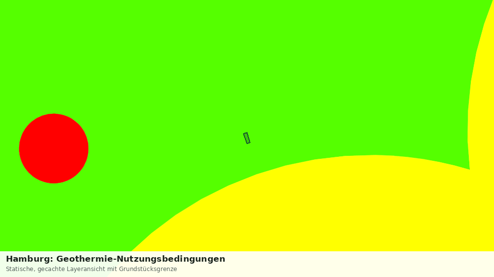 Statische Kartenansicht: Hamburg: Geothermie-Nutzungsbedingungen