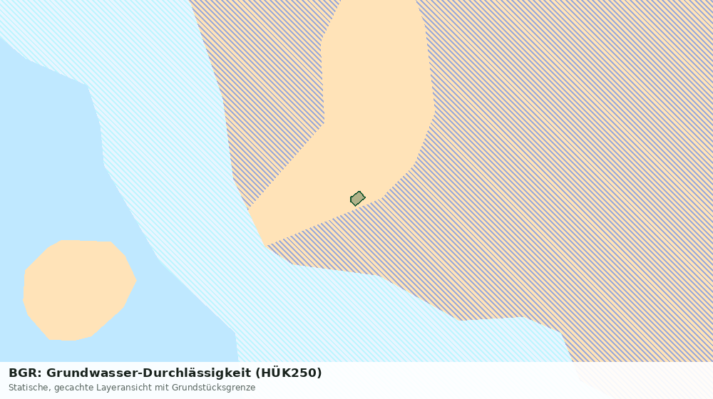 Statische Kartenansicht: BGR: Grundwasser-Durchlässigkeit (HÜK250)