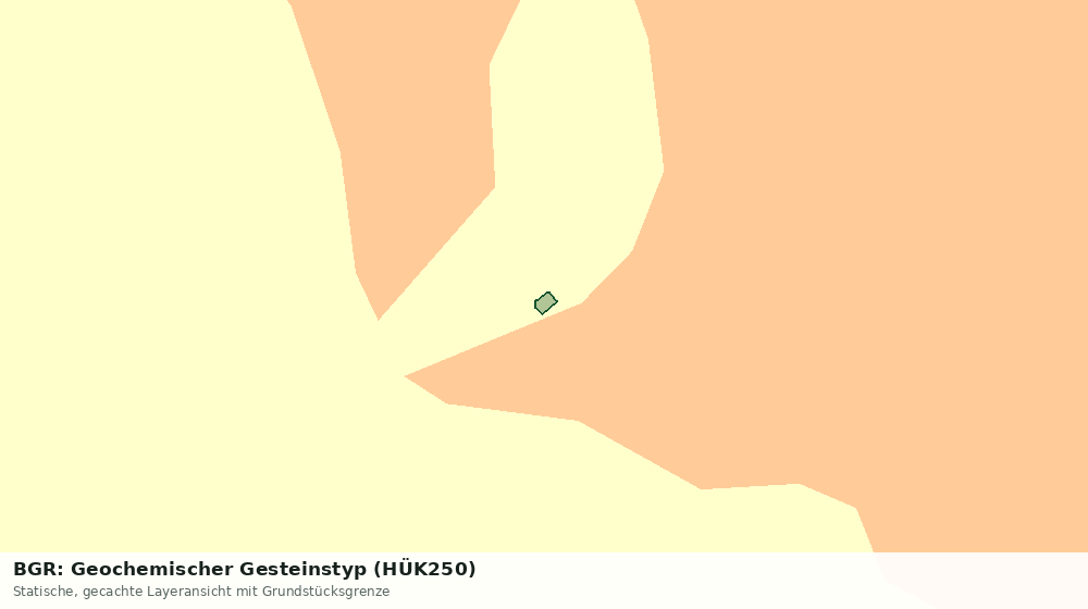 Statische Kartenansicht: BGR: Geochemischer Gesteinstyp (HÜK250)