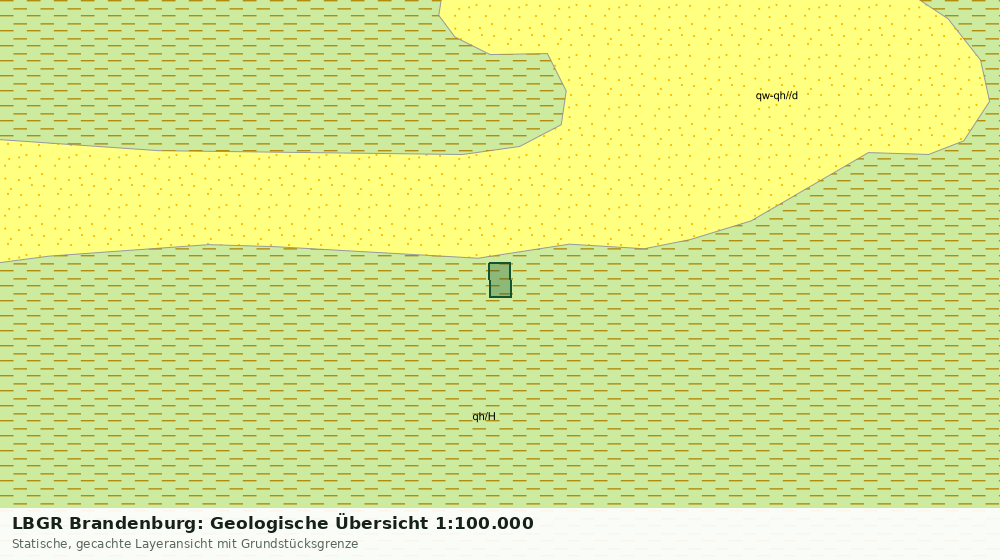 Statische Kartenansicht: LBGR Brandenburg: Geologische Übersicht 1:100.000