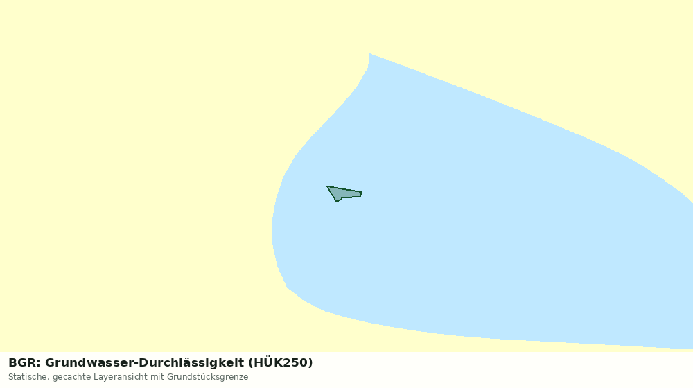 Statische Kartenansicht: BGR: Grundwasser-Durchlässigkeit (HÜK250)
