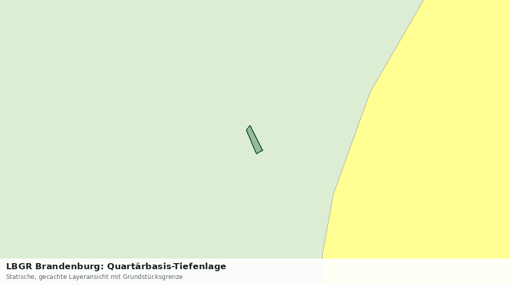 Statische Kartenansicht: LBGR Brandenburg: Quartärbasis-Tiefenlage